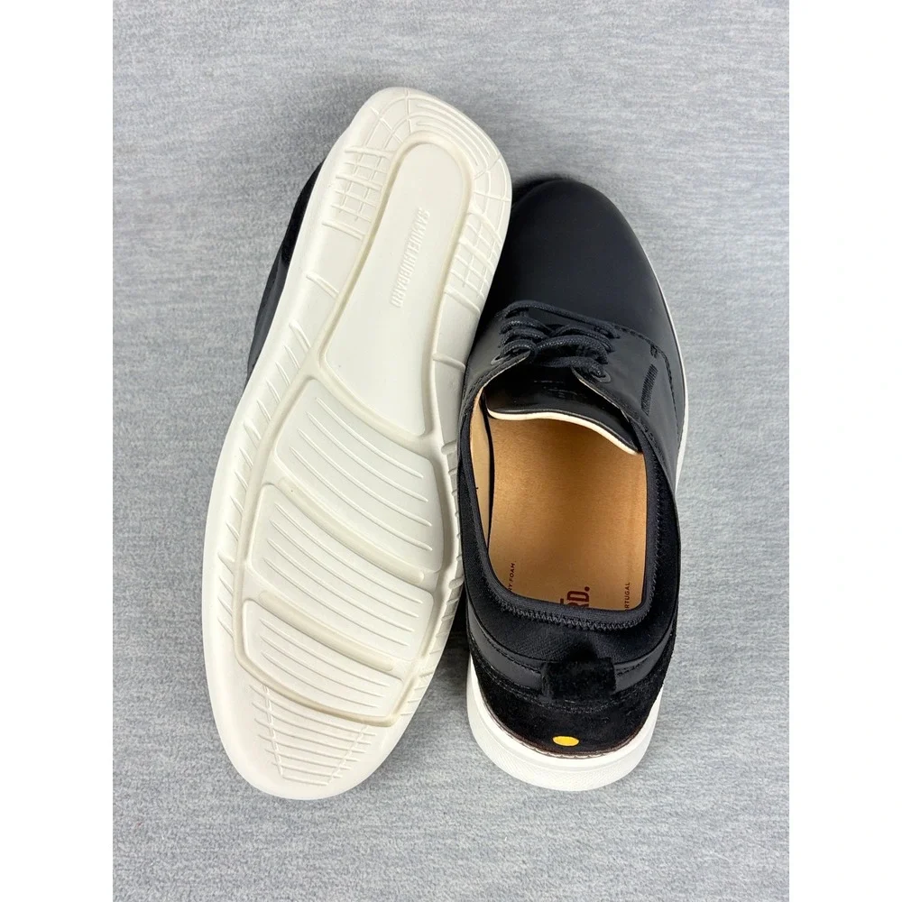 Samuel Hubbard Rafael Shoes Mens 9.5 M Black Leather Lace Up Derby Hybrid Casual